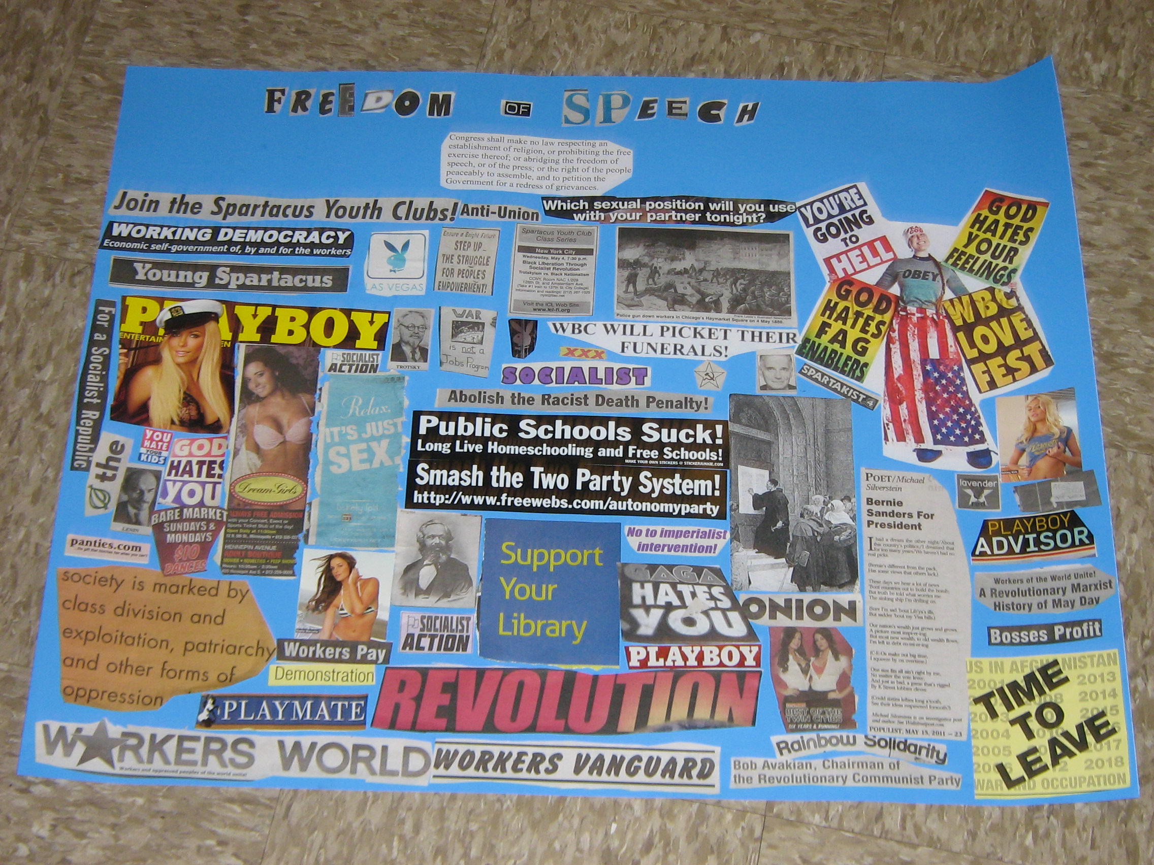 freedom of speech collage
